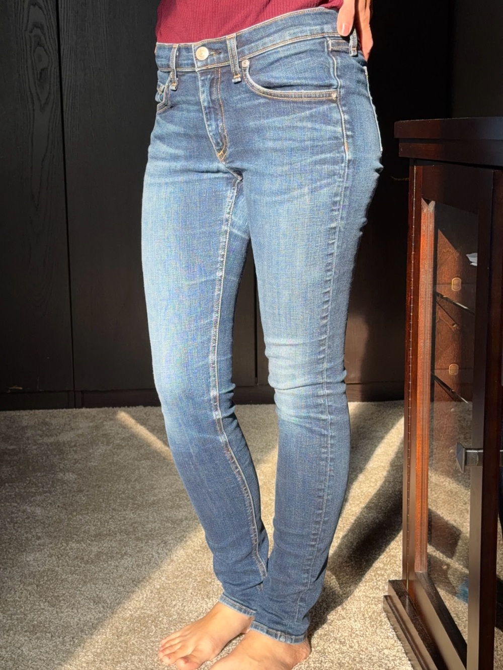 rag & bone Light Blue Skinny Jeans